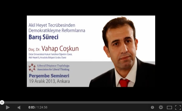 Perşembe Semineri: Vahap Coşkun - Barış Süreci