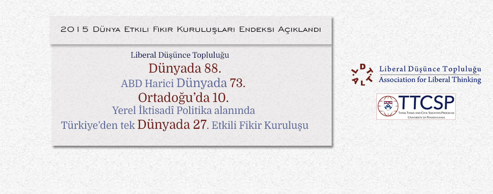 2015 Dünya Etkili Fikir Kuruluşları Endeksi Açıklandı