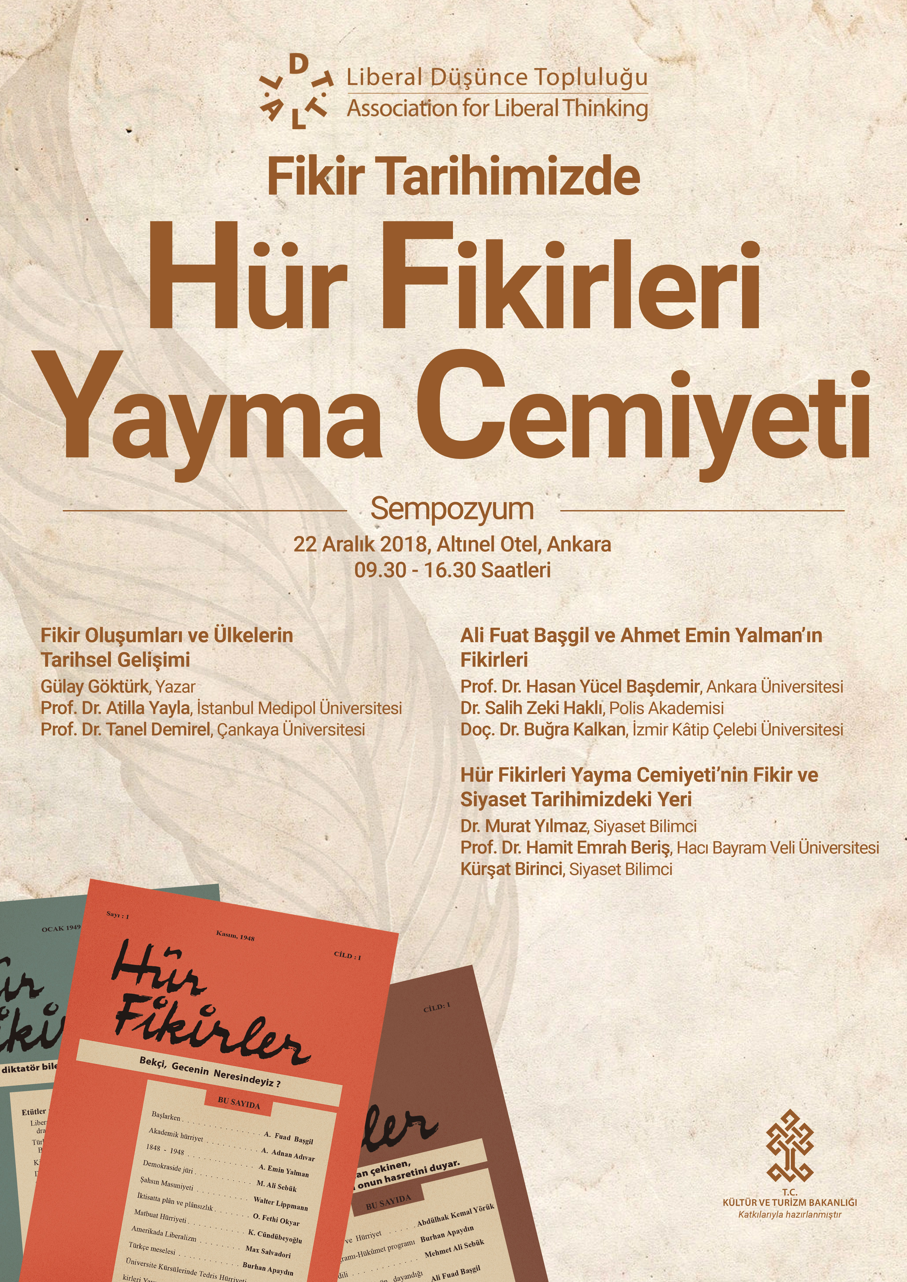 Fikir Tarihimizde Hür Fikirleri Yayma Cemiyeti Sempozyumu