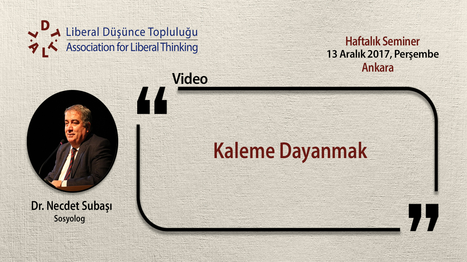 Necdet Subaşı - Kaleme Dayanmak
