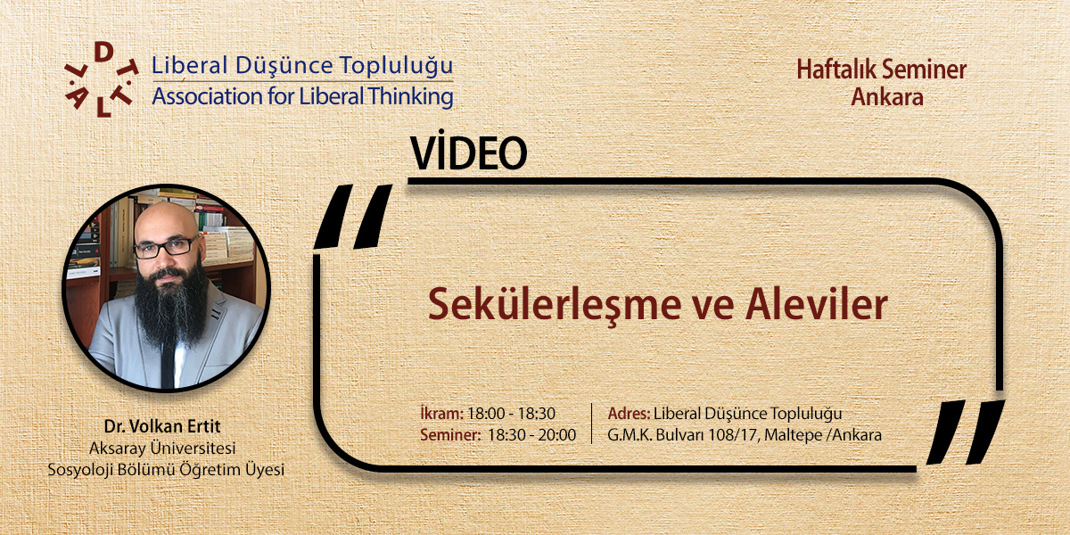Dr. Volkan Ertit - Sekülerleşme ve Aleviler